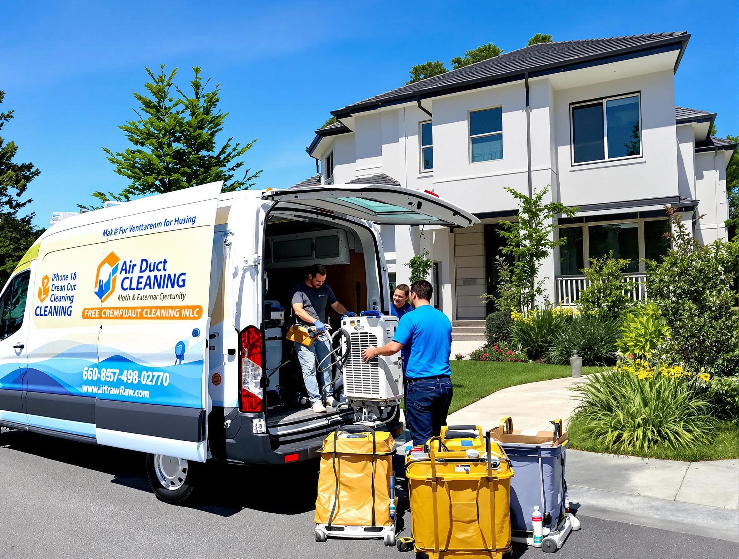 Atlanta Air Duct Cleaning technician performing professional air duct cleaning in Atlanta