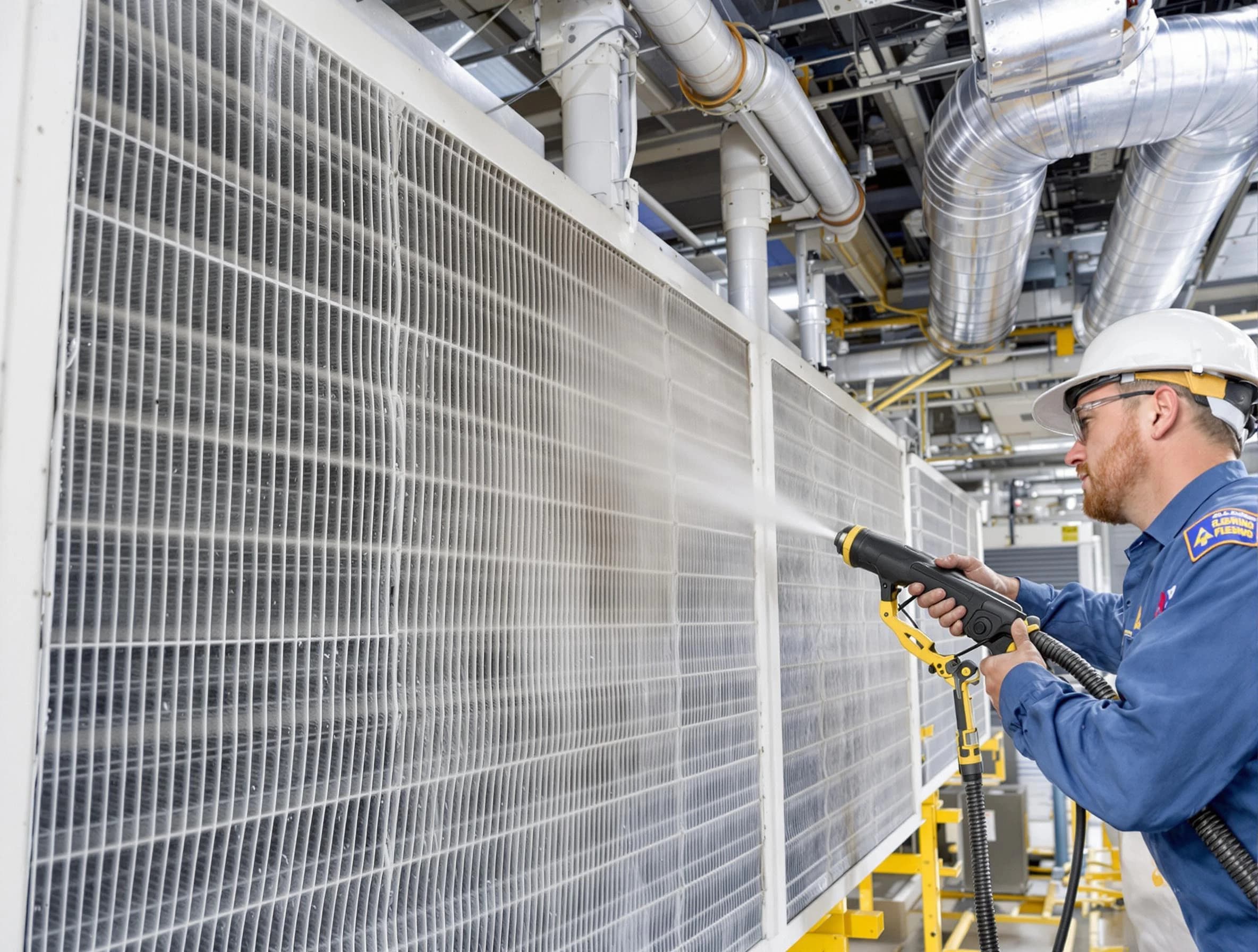 Professional commercial coil cleaning by Atlanta Air Duct Cleaning in Atlanta