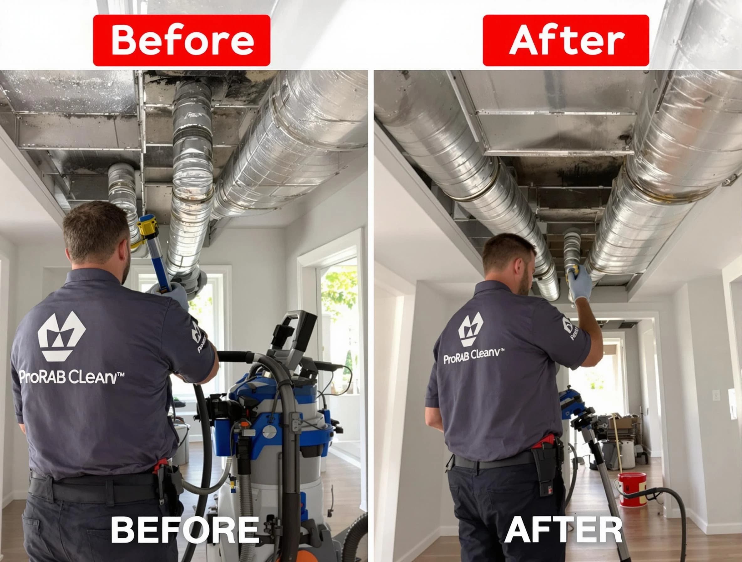 Atlanta Air Duct Cleaning expert performing thorough residential duct cleaning in a Atlanta home