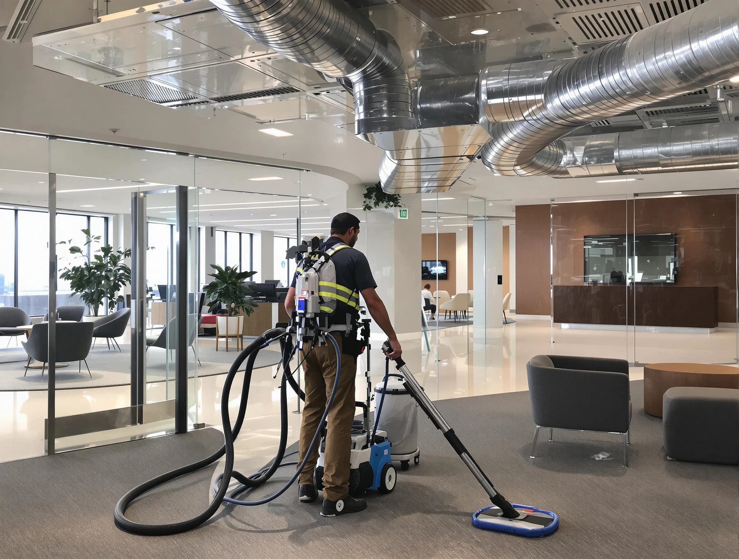 Commercial duct cleaning service by Atlanta Air Duct Cleaning in Atlanta