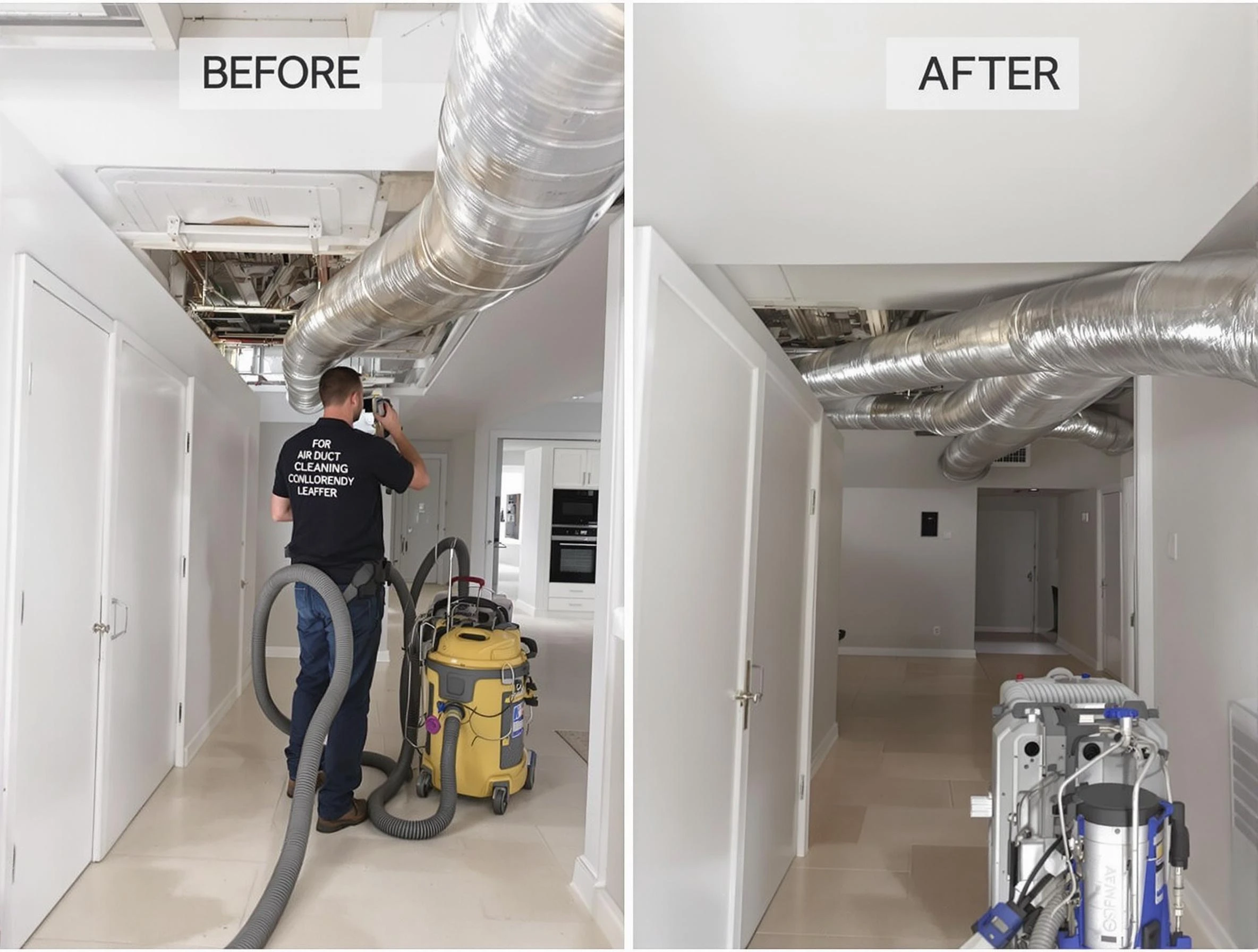 Atlanta Air Duct Cleaning professional performing thorough air duct cleaning in Atlanta